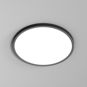DK6522-BK Denkirs Thin накладной потолочный светодиодный 36W светильник с переключателем цветовой температуры на корпусе 3000K-4000K-6500K, черный, 40см
