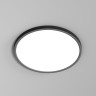 DK6522-BK Denkirs Thin накладной потолочный светодиодный 36W светильник с переключателем цветовой температуры на корпусе 3000K-4000K-6500K, черный, 40см