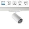 359573 NOVOTECH PORT белый трехфазный трековый светодиодный светильник HELIX, IP20, 25W, 4000K, EUROTRACK 220V, угол рассеивания 15г.