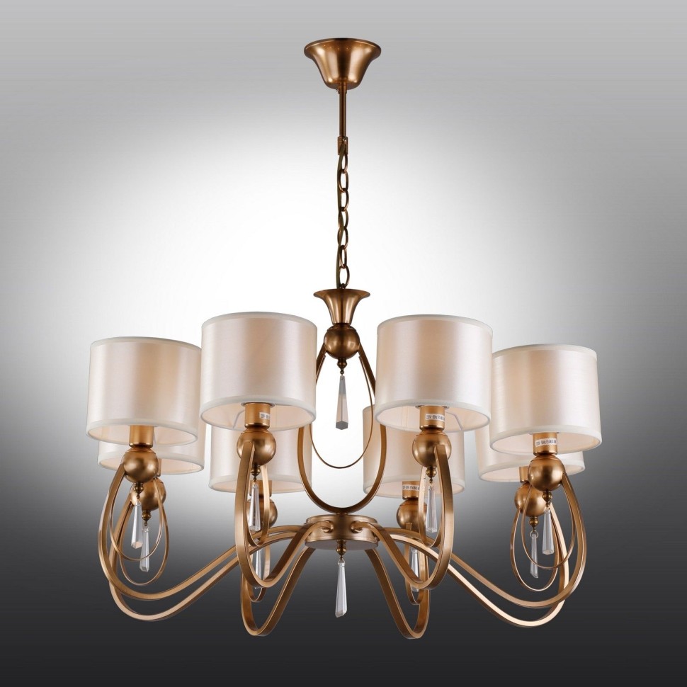 OML-63813-08 OMNILUX подвесная люстра Mellitto, бронза, белый, E14*8*40W