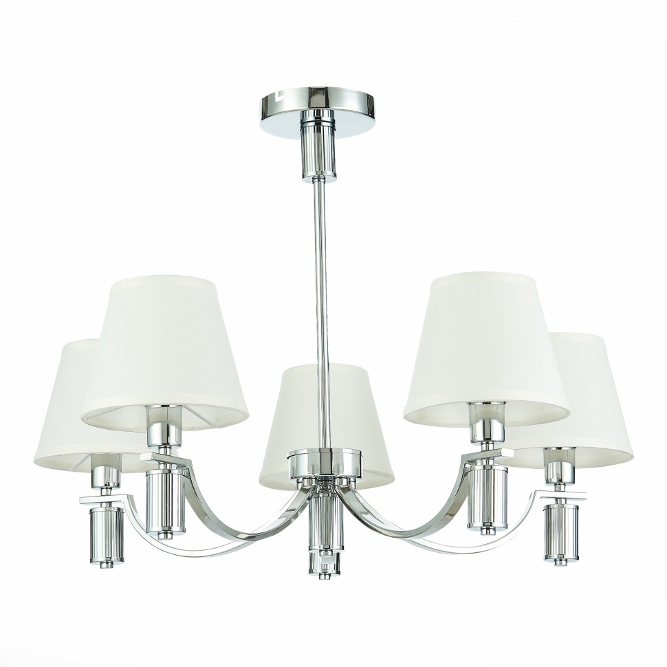 SLE111303-05 EVOLUCE Monza потолочная люстра Е14*5*40W, белый, хром, 69см