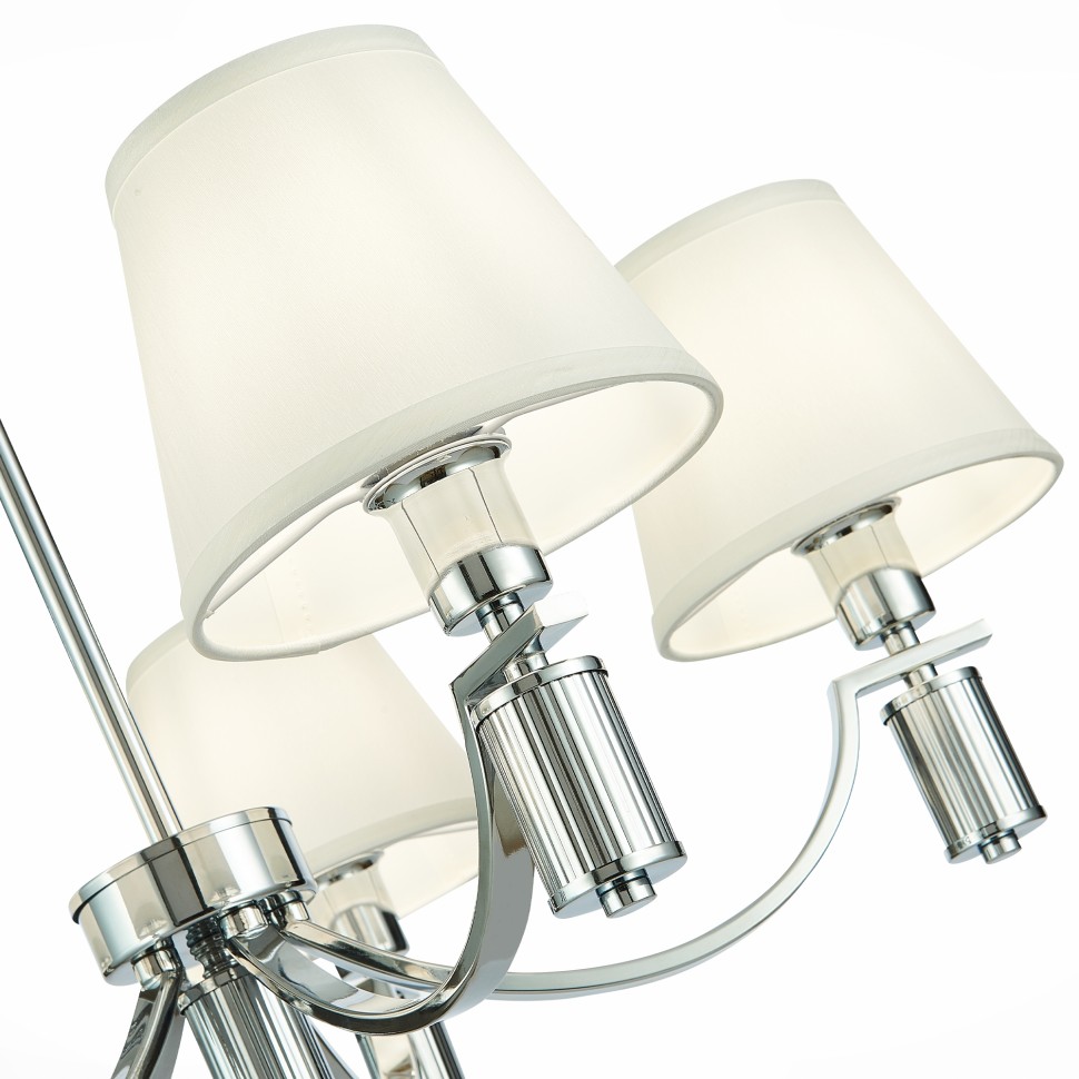 SLE111303-05 EVOLUCE Monza потолочная люстра Е14*5*40W, белый, хром, 69см