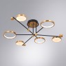 A1364PL-6PB ARTE LAMP светодиодная люстра на штанге Holly с пультом 60W, 3000-6400K, черный, медь
