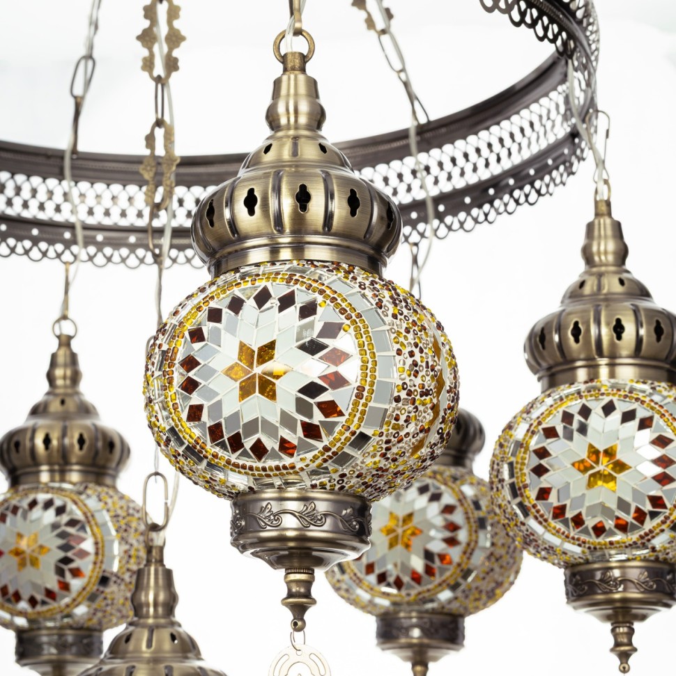 CL419165 CITILUX Каир мозаичная подвесная люстра в арабском стиле, E27*7*75W