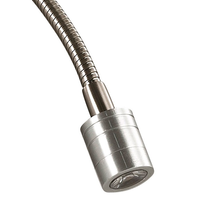 3745/1A LUMION NIKKI Белое бра Модерн 1*Е14+LED*3W с подвижной подсветкой для чтения и выключателями
