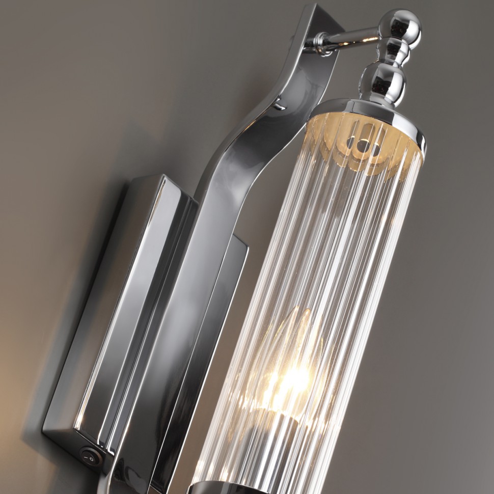 4942/1W Odeon Light настенный влагозащищенный IP44 светильник TOLERO, хром