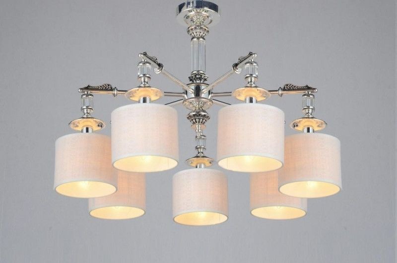 OML-64317-07 OMNILUX потолочная люстра Rovigo, хром, серый, E14*7*40W