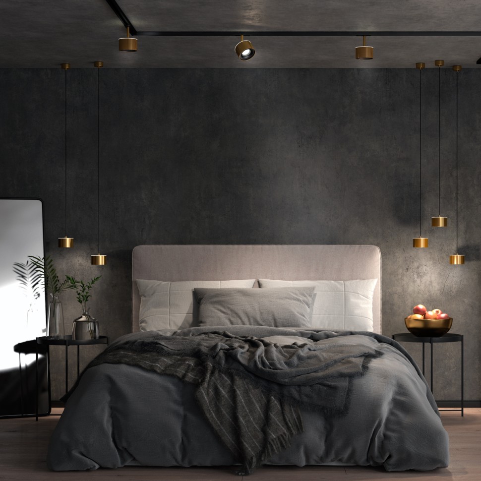 358969 NOVOTECH OVER Светильник подвесной светодиодный GIRO с переключателем цветовой температуры, 12W вниз + 3W вверх, светлая бронза