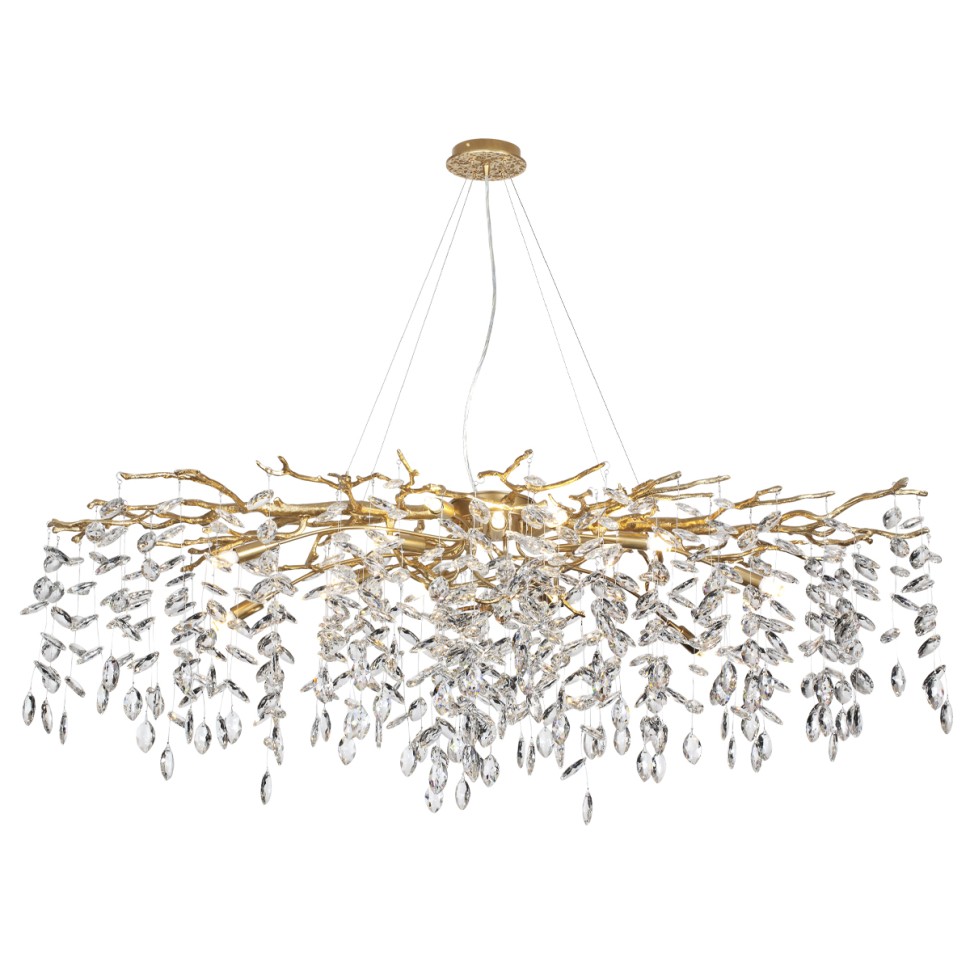 4969/14 Odeon Light Delica Подвесная люстра Хрусталь, 120х45см, G9*14*40W