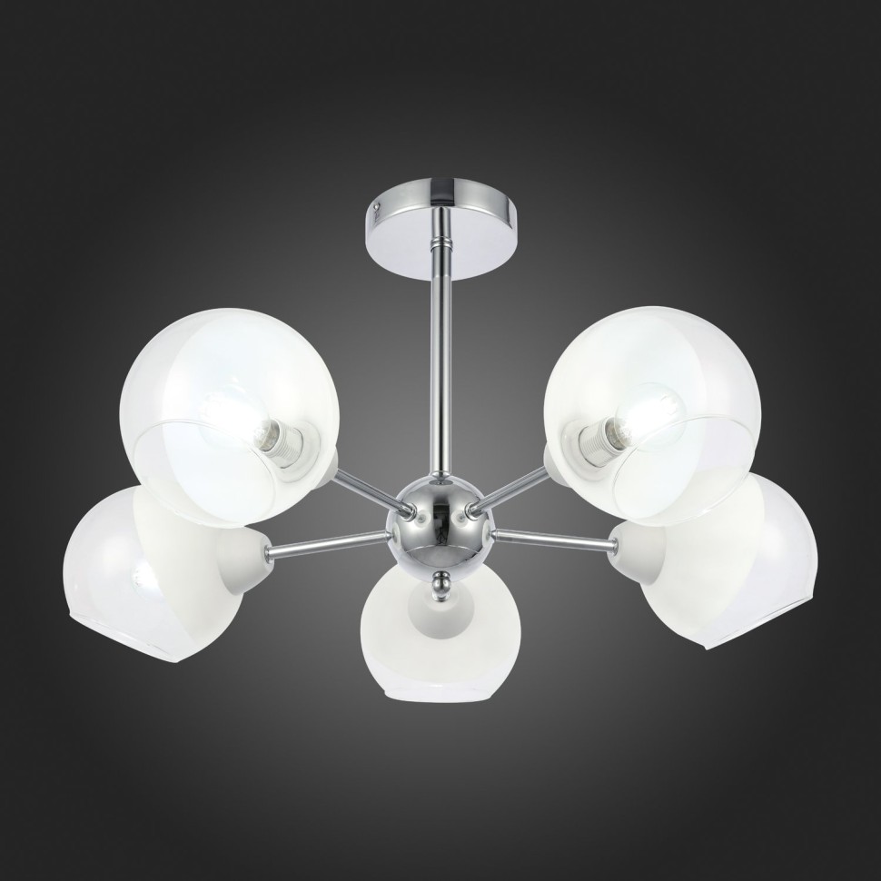 SLE102702-05 EVOLUCE потолочная люстра Giorte, E14*5*40W, хром