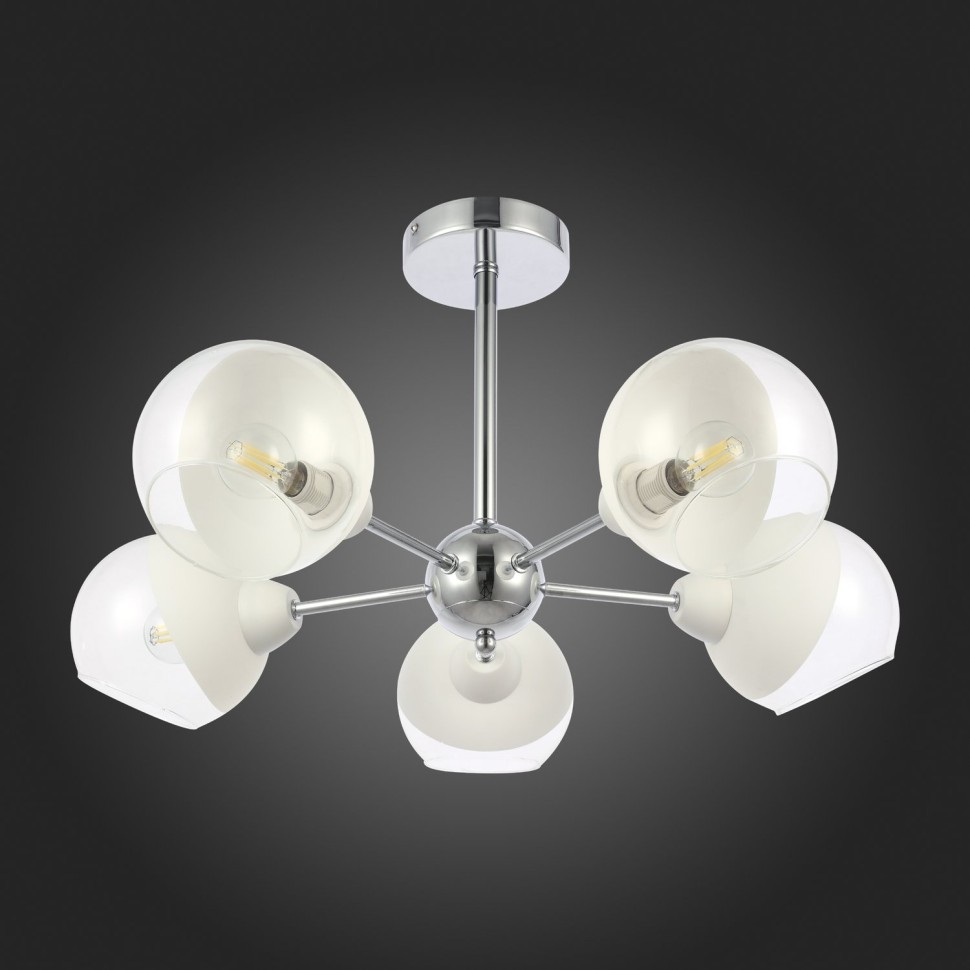SLE102702-05 EVOLUCE потолочная люстра Giorte, E14*5*40W, хром