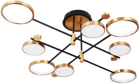 A1364PL-8PB ARTE LAMP светодиодная люстра на штанге Holly с пультом 80W, 3000-6400K, черный, медь
