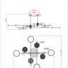 A1364PL-8PB ARTE LAMP светодиодная люстра на штанге Holly с пультом 80W, 3000-6400K, черный, медь