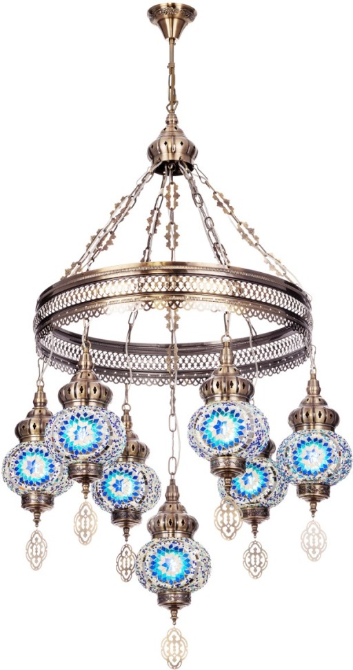 CL419166 CITILUX Каир разноцветная подвесная люстра в арабском стиле, E27*7*75W
