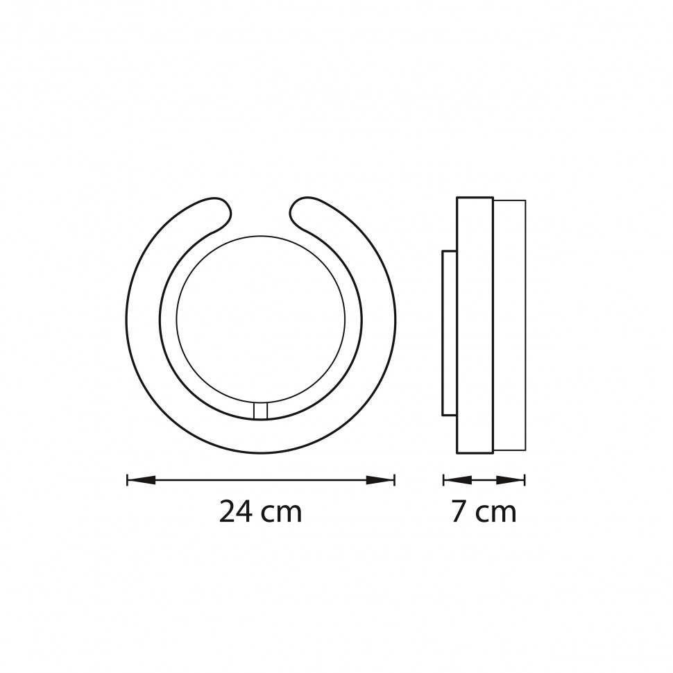 763647 LightStar Unitario настенный светодиодный светильник IP40, 9W, 1012Lm