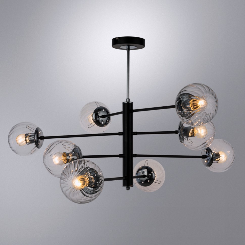 A3566PL-8BK ARTE LAMP потолочная люстра Segin, E27*8*40W