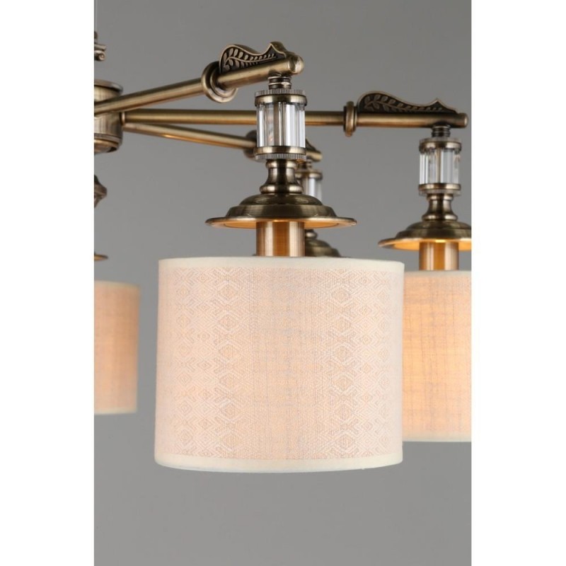 OML-64307-07 OMNILUX потолочная люстра Rovigo, бронза, белый, E14*7*40W