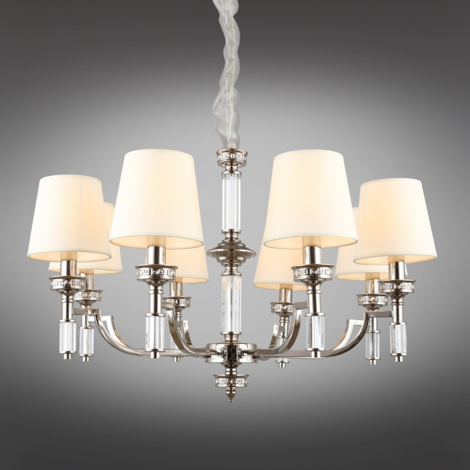 APL.716.03.08 APLOYT Подвесная люстра Patricia, хром, E14*8*40W