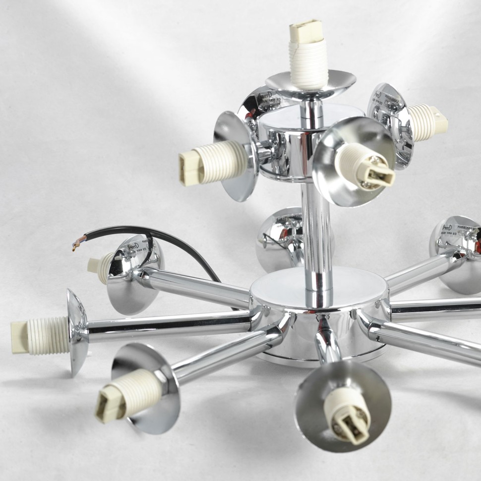 LSP-8381 LUSSOLE Потолочная люстра Wilcox, G9*12*40W, хром, прозрачные шарики