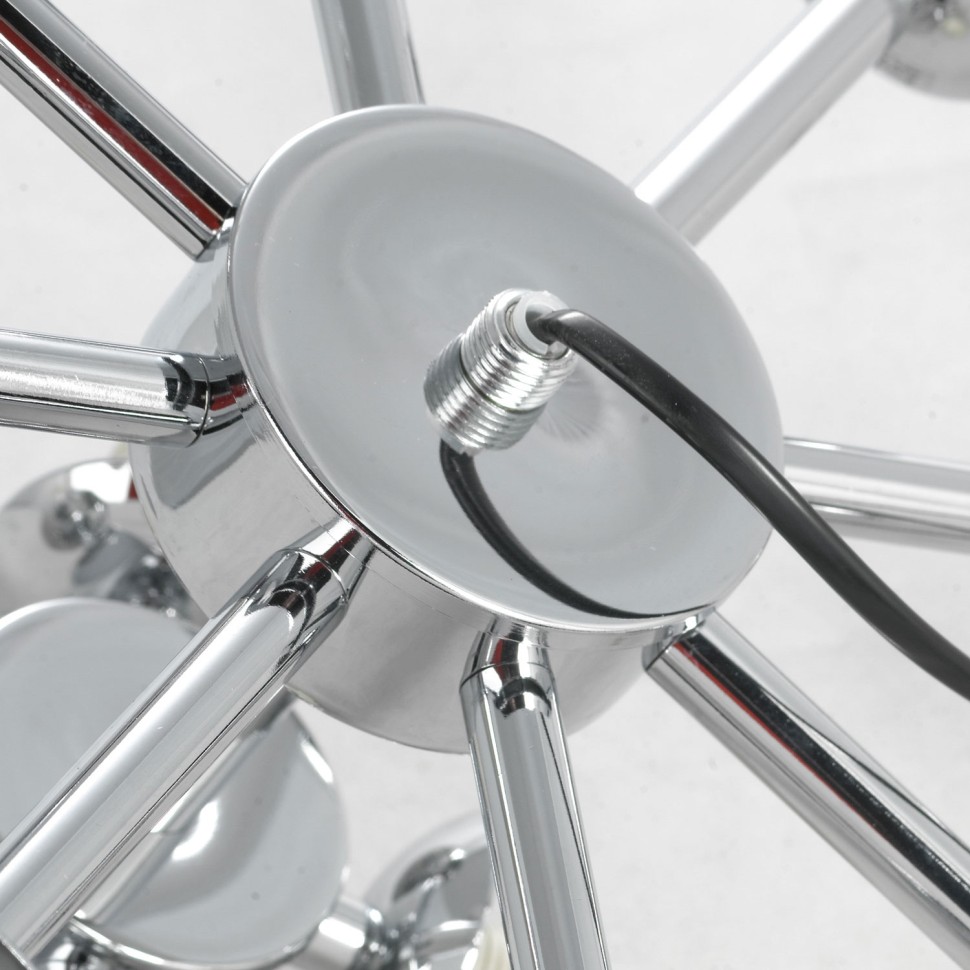 LSP-8381 LUSSOLE Потолочная люстра Wilcox, G9*12*40W, хром, прозрачные шарики