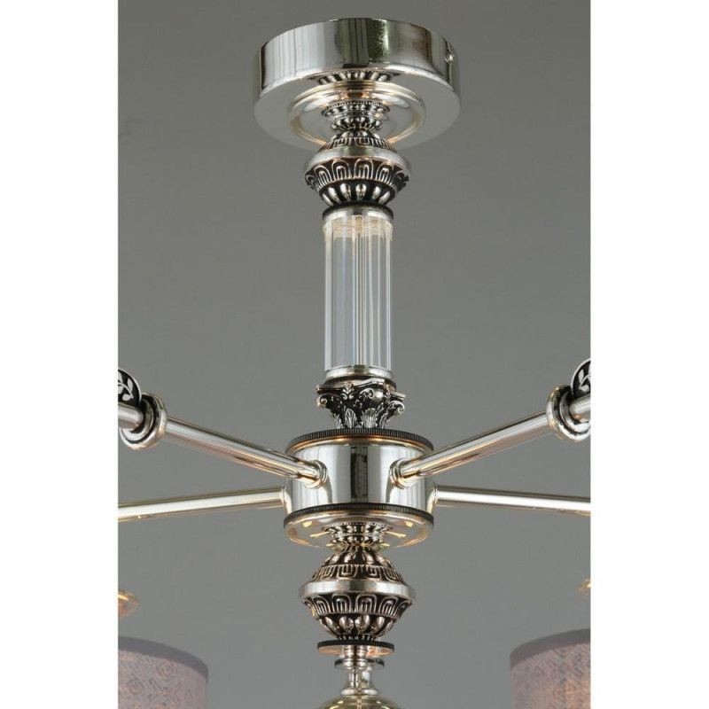 OML-64317-05 OMNILUX потолочная люстра Rovigo, хром, серый, E14*5*40W