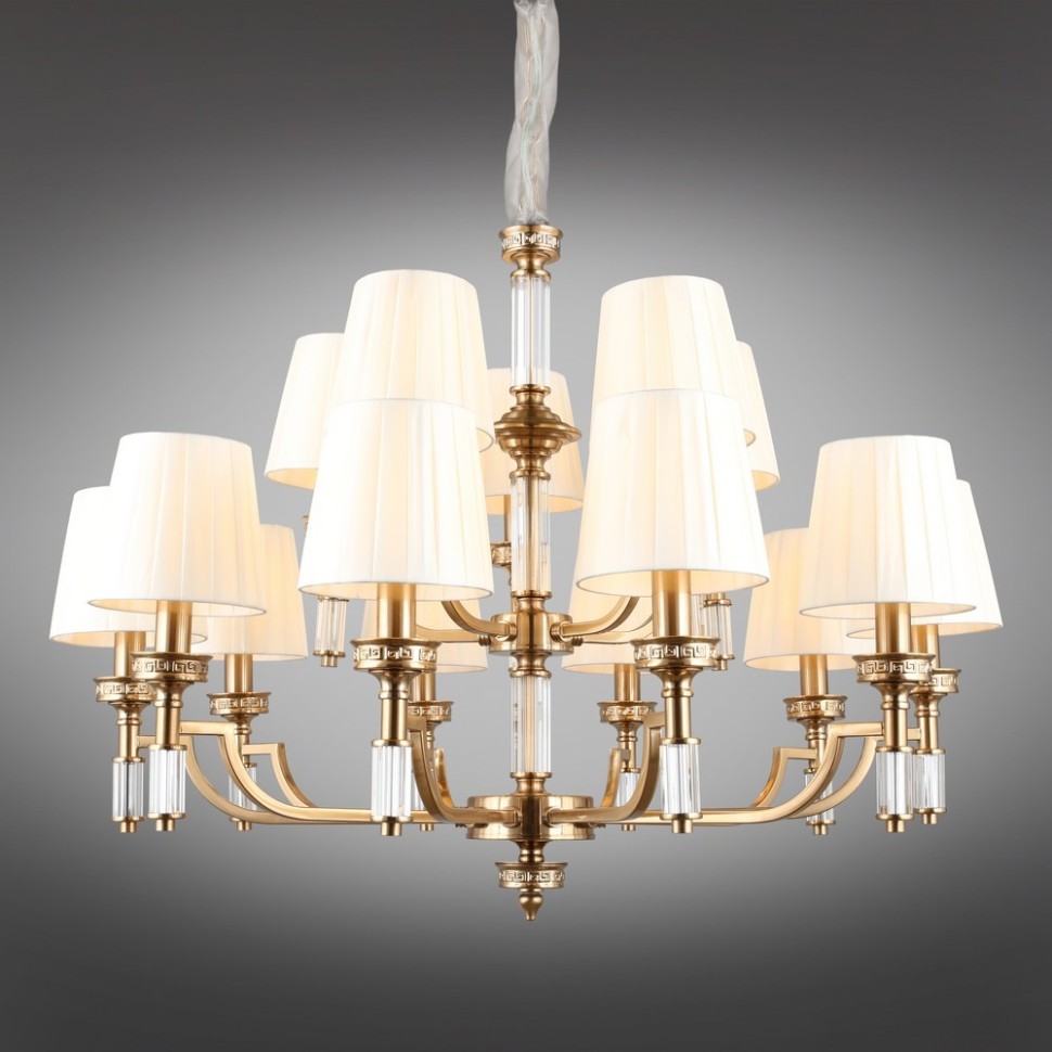 APL.716.13.15 APLOYT Подвесная двухярусная люстра Patricia, бронза, E14*15*40W