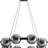 A2471LM-16BK ARTE LAMP подвесная светодиодная люстра Markab 48W, 4000K, черный, дымчатый, 65см диаметр