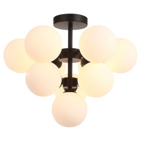 LSP-8382 LUSSOLE Потолочная люстра Wilcox, G9*10*40W, черный, белые шарики