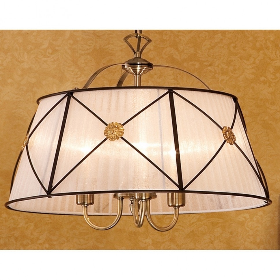 CL409132 CITILUX подвесная люстра Дрезден 3 лампы, диаметр 52см, белый