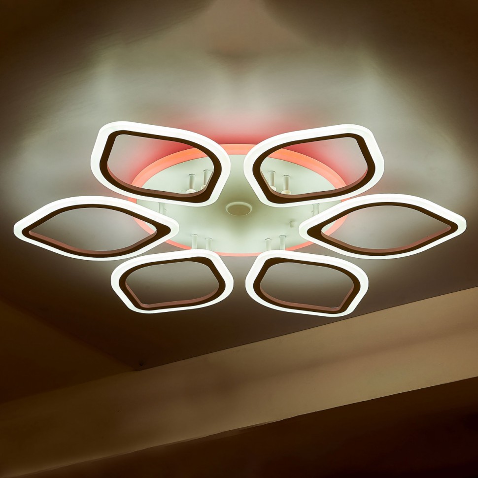 CL236A160E CITILUX светодиодная потолочная люстра с пультом, с управлением смартфоном, с подсветкой RGB