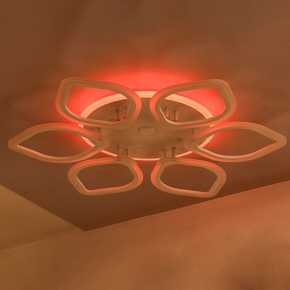 CL236A160E CITILUX светодиодная потолочная люстра с пультом, с управлением смартфоном, с подсветкой RGB