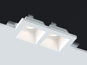 DL270SQ2W Светильник встраиваемый гипсовый, белый