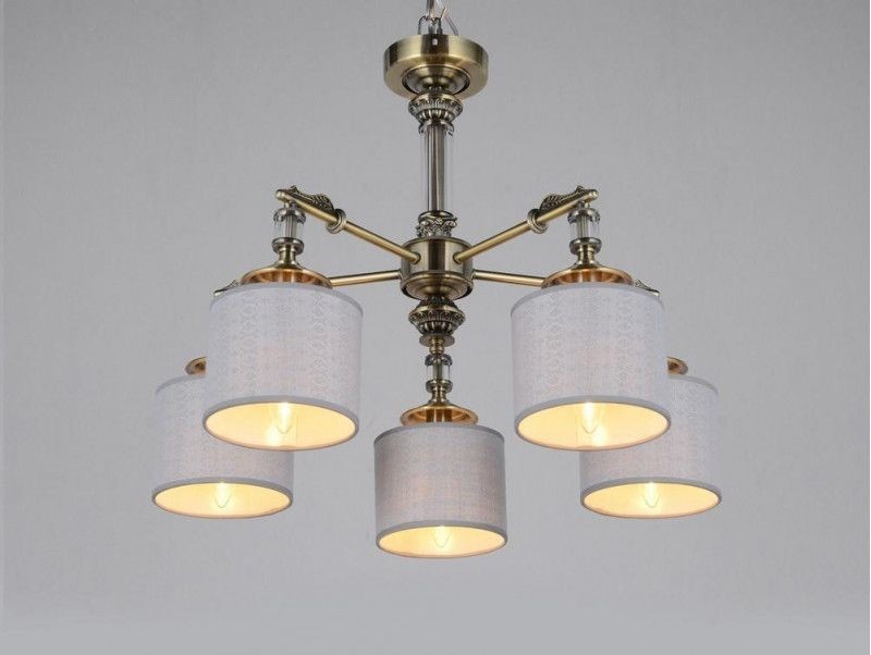 OML-64307-05 OMNILUX потолочная люстра Rovigo, бронза, белый, E14*5*40W