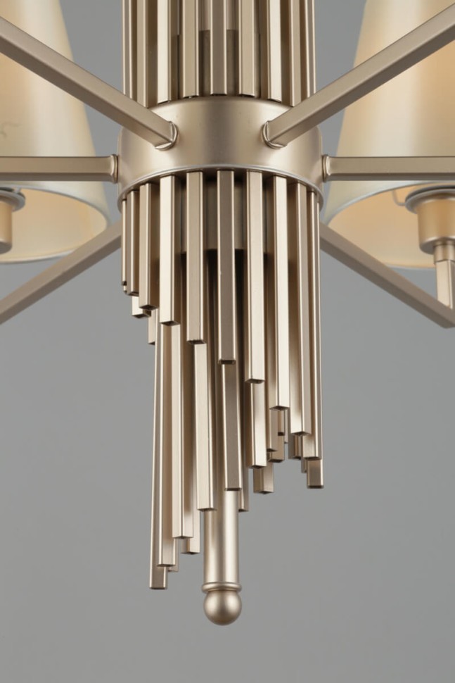 OML-72203-06 OMNILUX подвесная люстра Porlezza, матовое золото и бежевый, E14*6*40W