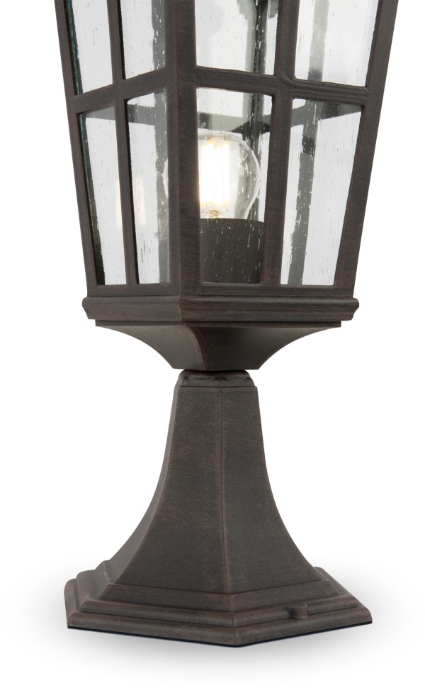 O413FL-01BZ MAYTONI наземный уличный светильник Albion, черный, коричневый, 46см