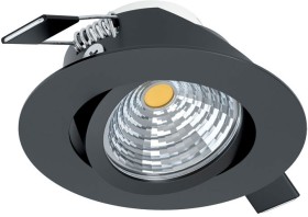 98609 Eglo Saliceto черный встраиваемый светодиодный светильник 6W, 2700K