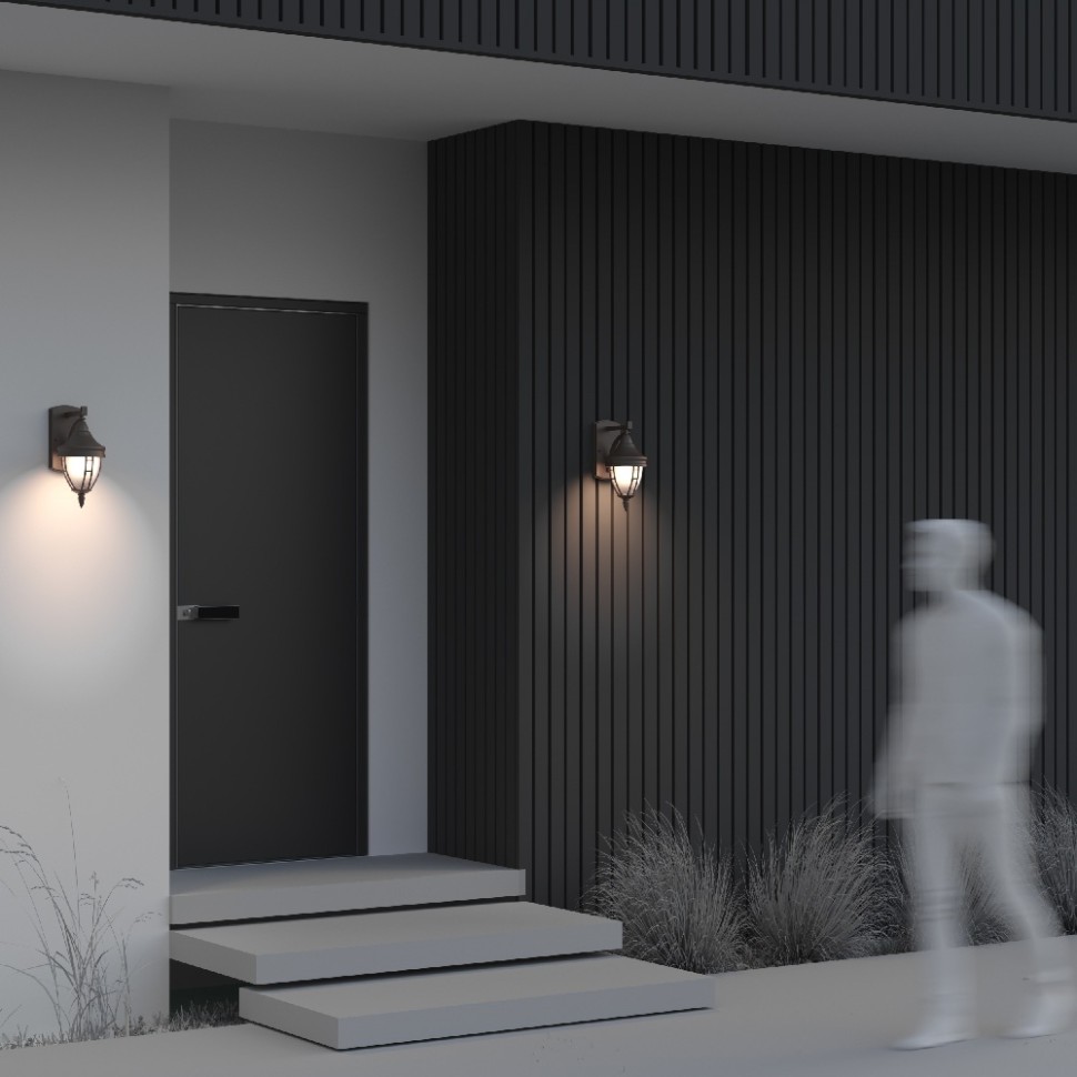 O027WL-01B Maytoni Уличный настенный фонарь Rivoli, черный