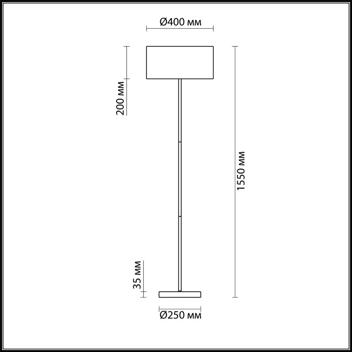 3745/2F LUMION NIKKI Торшер в стиле Модерн 2*Е27 диаметр 40см