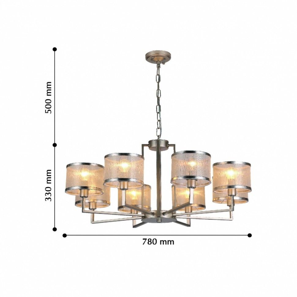 2487-8P F-Promo подвесная люстра Bonbon, E14*8*40W, 78см