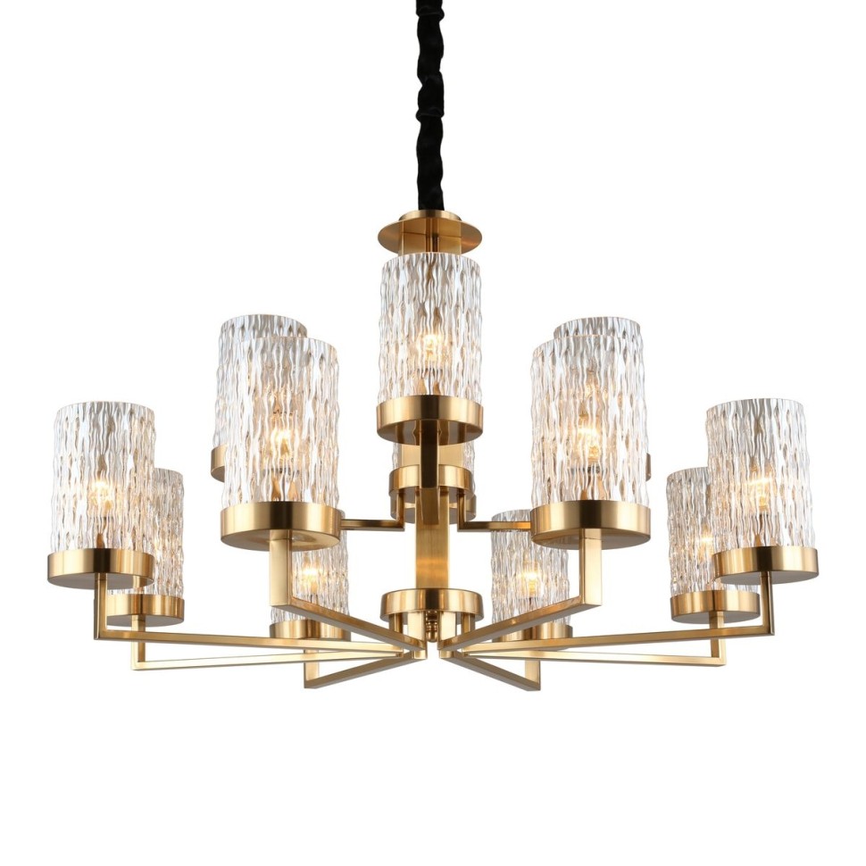 OML-84713-12 OMNILUX подвесная люстра Maiera, золото, E14*12*40W