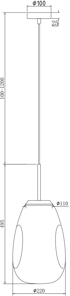 P013PL-01G MAYTONI подвесной светильник Mabell, золото