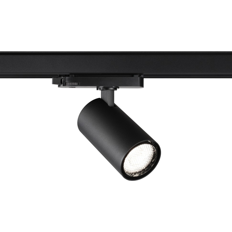 359570 NOVOTECH PORT черный трехфазный трековый светодиодный светильник HELIX, IP20, 25W, 3000K, EUROTRACK 220V, угол рассеивания 36 градусов