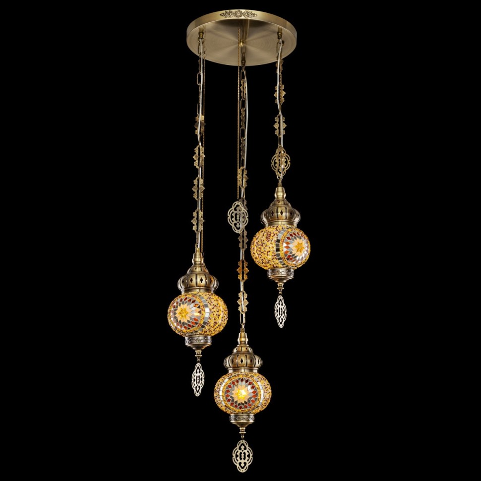 CL419135 CITILUX Каир мозаичный светильник подвесной в арабском стиле, E27*3*75W
