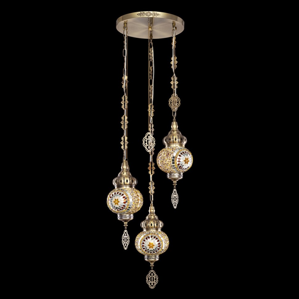 CL419135 CITILUX Каир мозаичный светильник подвесной в арабском стиле, E27*3*75W