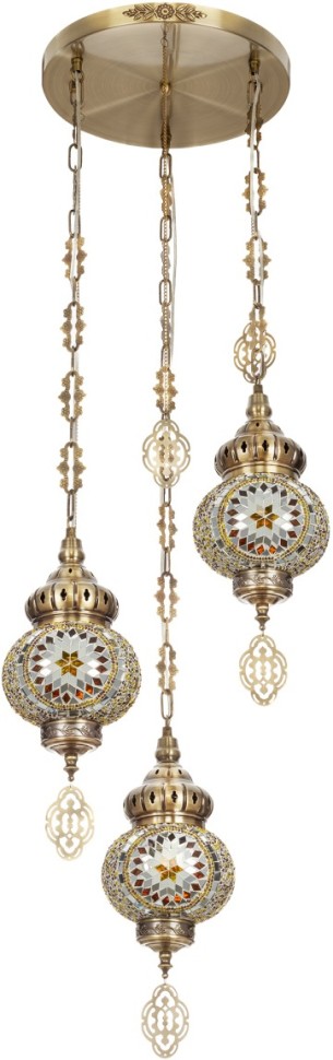 CL419135 CITILUX Каир мозаичный светильник подвесной в арабском стиле, E27*3*75W
