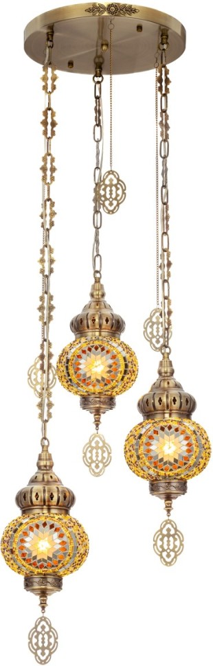 CL419135 CITILUX Каир мозаичный светильник подвесной в арабском стиле, E27*3*75W