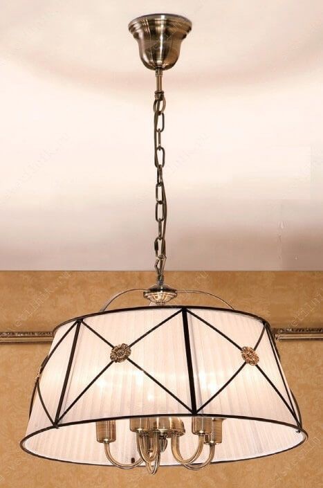 CL409152 CITILUX подвесная люстра Дрезден 5 ламп, диаметр 52см, белый