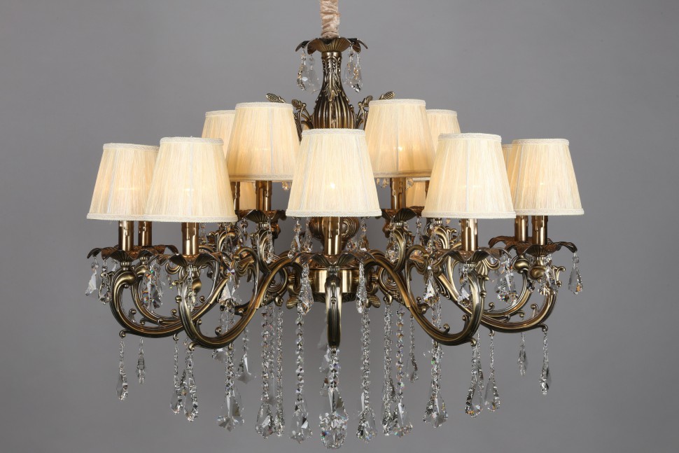 OML-30813-15 OMNILUX Большая подвесная люстра Catanzaro 86см диаметр, 15*Е14