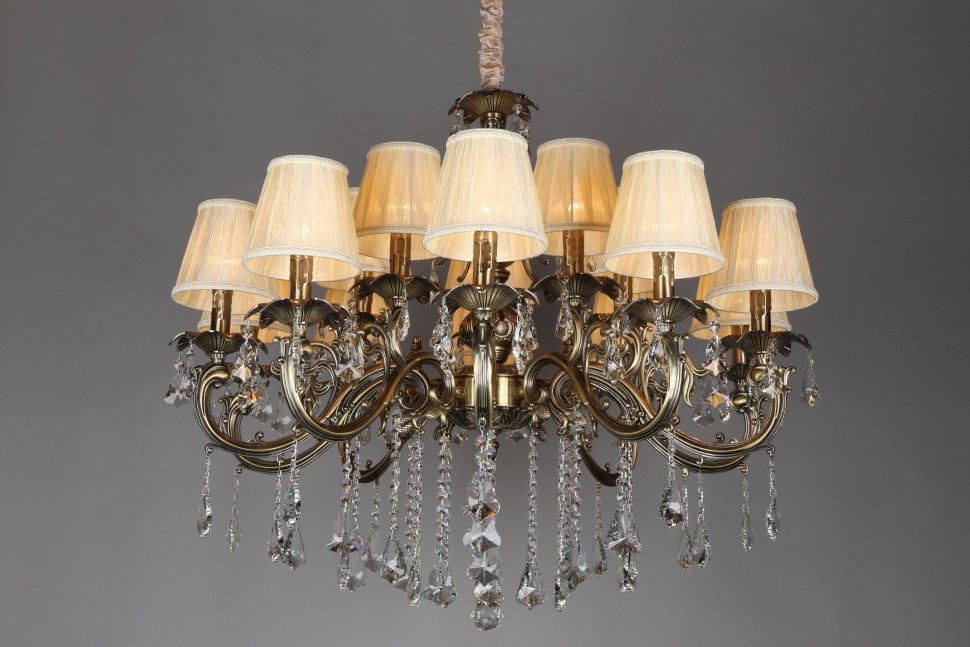 OML-30813-15 OMNILUX Большая подвесная люстра Catanzaro 86см диаметр, 15*Е14