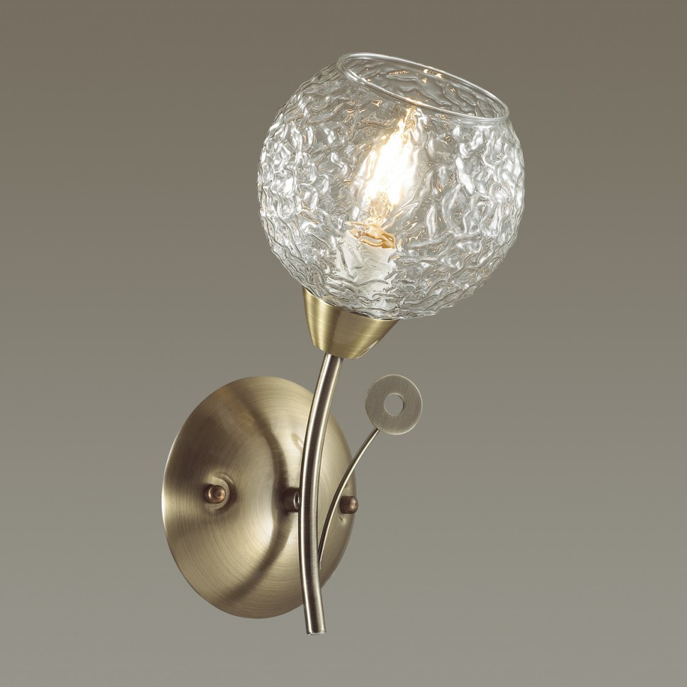 5266/1W LUMION бра TULA, античная латунь